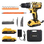 NEW 20V Power Cordless Drill Driver Electric Rechargeable Tool With Charger