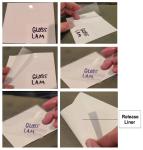 3.0mil Gloss Clear Vinyl Cold Pressure-Sensitive Laminate Self-Adhesive UV 4-Yr