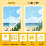 25 Pack Self Adhesive Laminating Sheets, 9 X 12 Inch, Clear Sticker Laminate She