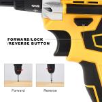 NEW 20V Power Cordless Drill Driver Electric Rechargeable Tool With Charger