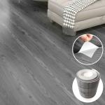 Lareko 54 Sq.Ft,Wood Peel and Stick Floor Tiles,36 Pack Grey Vinyl Flooring (No Adhesive Residue) 36"×6" Waterproof and Non-Slip Laminate Flooring for Renters Bathroom, Living Room ((Nature Grey)