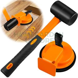 Floor Gap Fixer Tool for Laminate Floor Gap Repair with 11.8 Inch Rubber Mallet
