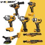 Compatible DEWALT 20V Power Tool Combo Impact Wrench/Angle Grinder/Hammer Drill