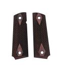 Colt 1911 Rosewood Laminate Checkered Ambi Cut Grips