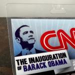 BARRACK OBAMA Innauguration BACKSTAGE PASS - CNN - ALL ACCESS Laminate 