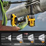 20V Cordless Impact Wrench Kit with 2 Batteries & Charger Brushless Motor