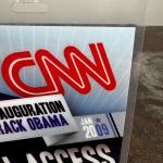 BARRACK OBAMA Innauguration BACKSTAGE PASS - CNN - ALL ACCESS Laminate 