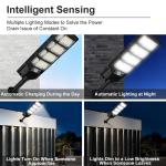 Commercial 1000000LM LED Outdoor Dusk to Dawn Solar Street Light Road Area Lamp