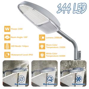 LED Yard Street Light Dusk to Dawn Light Waterproof Security Lighting Outdoor