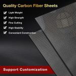 100% Carbon Fiber Board Laminate Carbon Fiber Sheet Plate  0.5-6 MM Thickness