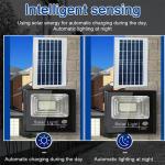 600W LED Solar Flood Lights Outdoor Street Light Dusk to Dawn Flood Wall Lamp US