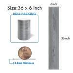 Lareko 54 Sq.Ft,Wood Peel and Stick Floor Tiles,36 Pack Grey Vinyl Flooring (No Adhesive Residue) 36"×6" Waterproof and Non-Slip Laminate Flooring for Renters Bathroom, Living Room ((Nature Grey)