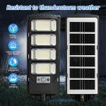 Commercial 1000000LM LED Outdoor Dusk to Dawn Solar Street Light Road Area Lamp