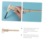 SHINEOFI Wooden Vernier Calipers Precision Measuring Tool for DIY Projects and Woodworking 12-Inch Measuring Ruler Straight Edge for Math Learning and Crafting