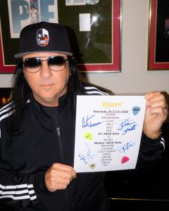 Warrant ** SIGNED** Setlist Riverside, IA **LAMINATED**