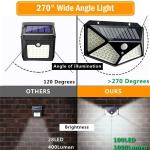 100LED Solar Wall Lights PIR Motion Sensor Outdoor Garden Security Lamp Lighting