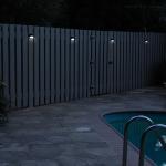 6-Pack Solar-Powered LED Fence Lighting, Dusk-to-Dawn Deck Lights