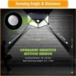 100LED Solar Wall Lights PIR Motion Sensor Outdoor Garden Security Lamp Lighting