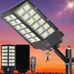 LED 11000W Commercial Solar Street Lights Outdoor Dusk to Dawn parking lot light