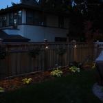6-Pack Solar-Powered LED Fence Lighting, Dusk-to-Dawn Deck Lights