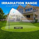 NEW Commercial 10000W LED Outdoor Dusk to Dawn Solar Street Light Road Area Lamp