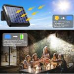 2PCS Solar Street Light Outdoor Commercial 120000lm Waterproof Garden Fence Yard