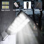 LED 11000W Commercial Solar Street Lights Outdoor Dusk to Dawn parking lot light