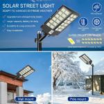 NEW Commercial 10000W LED Outdoor Dusk to Dawn Solar Street Light Road Area Lamp