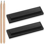 Zonon 2 Pcs 1/4" Trim Molding Spacer Reveal Tool with 2 Pcs Pencils CNC Machined Billet Aluminum Installation Precision Tool for Measuring Doors Windows DIY Projects(Black)