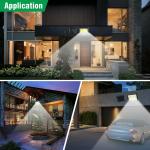 2PCS Solar Street Light Outdoor Commercial 120000lm Waterproof Garden Fence Yard