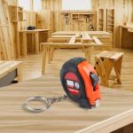 Startbuymore 1M/3ft Tape Measure Keychain, Portable Retractable Tape Measure, Keychain Measuring Tool for DIY Projects School Home Project Use(Orange)