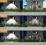 2 Pack LED Motion Sensor Solar Lights ,Outdoor IP65 Waterproof Security Lamp