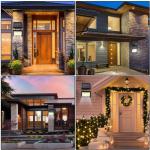 2PCS Solar Street Light Outdoor Commercial 120000lm Waterproof Garden Fence Yard