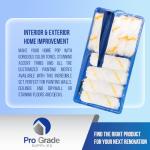 Pro Grade - Paint Roller Tool Kit - 10 Piece Painting Set - Mini Plastic Paint Tray Set, Mini Roller Frame,Microfiber Roller Covers