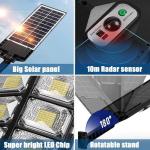 Commercial 1000000LM LED Outdoor Dusk to Dawn Solar Street Light Road Area Lamp