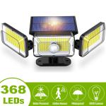 2 Pack LED Motion Sensor Solar Lights ,Outdoor IP65 Waterproof Security Lamp