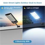 20000000LM Commercial LED Solar Street Light Outdoor Dusk to Dawn Road Area Lamp