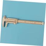 SHINEOFI Wooden Vernier Calipers Precision Measuring Tool for DIY Projects and Woodworking 12-Inch Measuring Ruler Straight Edge for Math Learning and Crafting