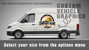 Custom Printed Vehicle Decal, Full Color Laminated, Your Business Logo