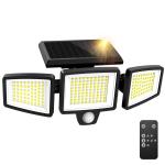 Solar Outdoor Lights 2500LM 210 LED Security Lights with Remote Control,3 Hea...