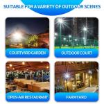 300W Outdoor Solar Flood Light 409 LED Motion Sensor Wall Garden Lamp Waterproof