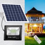 100W Outdoor LED Solar Security Light Street Flood Light Dusk to Dawn Wall Lamp