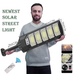 12000LM Solar Street Lights Outdoor with Motion Sensor, Remote Control
