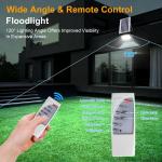 100W Outdoor LED Solar Security Light Street Flood Light Dusk to Dawn Wall Lamp