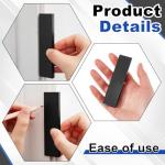 Zonon 2 Pcs 1/4" Trim Molding Spacer Reveal Tool with 2 Pcs Pencils CNC Machined Billet Aluminum Installation Precision Tool for Measuring Doors Windows DIY Projects(Black)