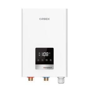 14kW Tankless Water Heater Electric, ORBEK On Demand Instant Hot Water Heater 240V, Max 3.38 GPM, Supply for 2-3 Fixtures, ETL Certified, Indoor Installation, New Upgraded 2.0