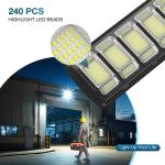 12000LM Solar Street Lights Outdoor with Motion Sensor, Remote Control