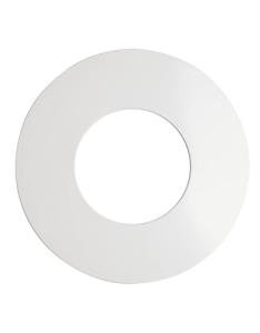 The Can Converter Ceiling Medallion for Recessed Can Light – Home Improvement Decorative Steel Flat Goof Ring & Cover Plate for 5" & 6" Cans, Small Ceiling Medallion for Chandeliers & Pendants, White