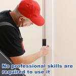 Zonon 2 Pcs 1/4" Trim Molding Spacer Reveal Tool with 2 Pcs Pencils CNC Machined Billet Aluminum Installation Precision Tool for Measuring Doors Windows DIY Projects(Black)