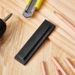 Zonon 2 Pcs 1/4" Trim Molding Spacer Reveal Tool with 2 Pcs Pencils CNC Machined Billet Aluminum Installation Precision Tool for Measuring Doors Windows DIY Projects(Black)